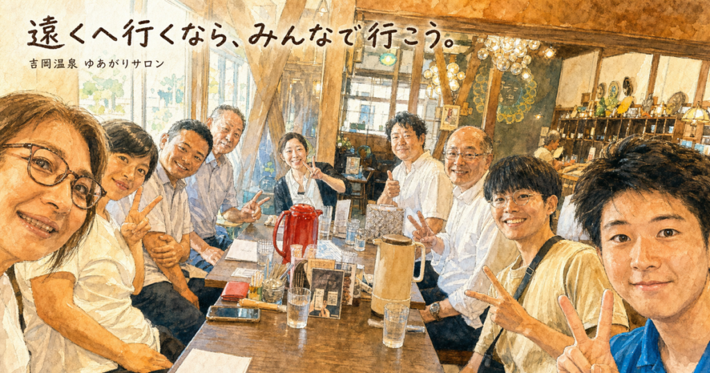 遠くへ行くなら、みんなで行こう。吉岡温泉「湯上がりサロン」で聞いた、タンザニアの暮らし